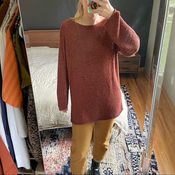 Rust Knit American Apparel Sweater - Picture 1 of 4
